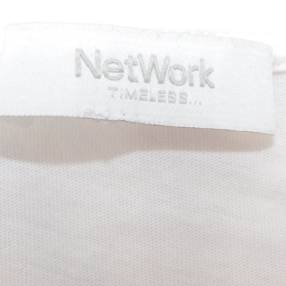 NetWork Timeless White V-Neck Blouse – Size M (Made in Turkey) - Picture 5 of 6